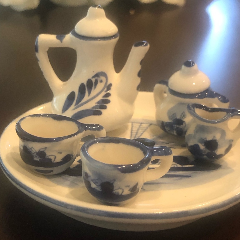 Miniature tea set from Amsterdam